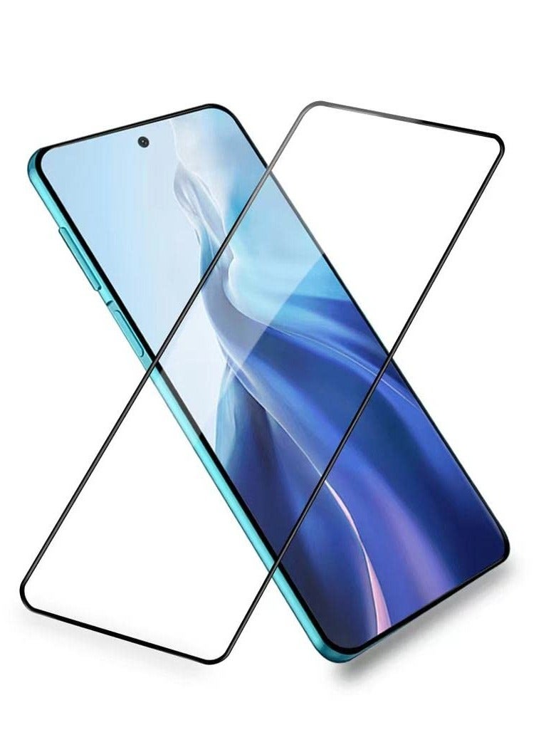 M7molge Full Coverage Glass Screen Protector for Xiaomi Redmi Note 12 Pro/Redmi Note 12 Pro+ - Black Frame  - Image 2