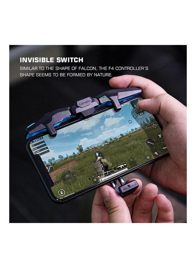 ELTRAZONE F4 Falcon Mobile Gaming Controller – Mechanical Trigger, Adjustable Joystick for iOS & Android, 4 Turbo Modes, Instant Response, Ergonomic Design for PUBG, COD Mobile, Free Fire – Lightweight, No Bluetooth or App Required, Easy to Use for Seamless Gaming - Image 3