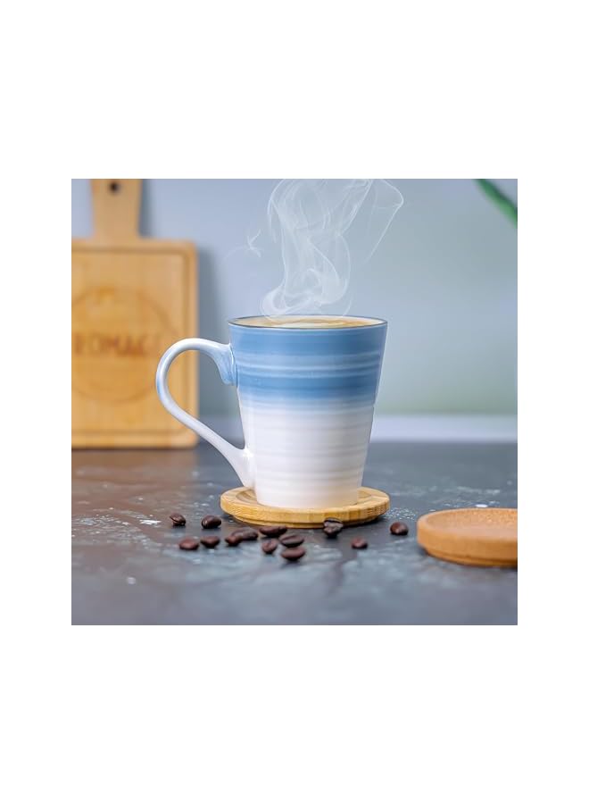 S-TOP Reuable Stoneware Coffee Mug 350 ML- Large Coffee & Tea Mug, Traditional Extra Large Tea Mug, Thick Wall Small Portable Mug | Ideal for Hot & Cold Drinks - Image 2