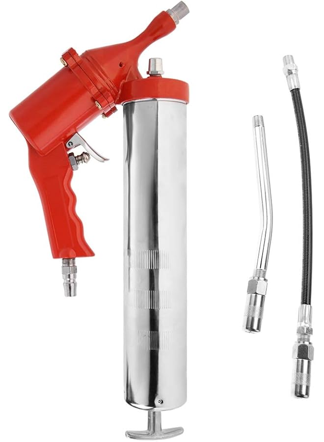 Generic Powerful 400Cc Pneumatic Grease Gun Zinc Alloy Die-Cast Head 1/4In Connector For Heavy Duty Machinery Grease  - Image 3