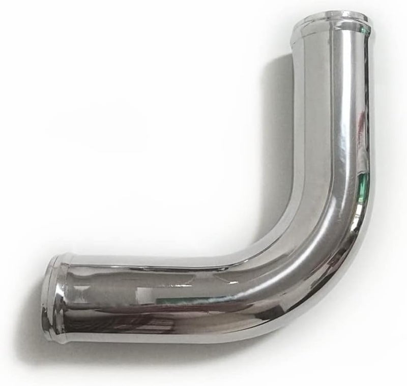 AotoKoop 4" (102mm) OD 90 Degree Aluminum Elbow Pipe with Beaded Ends, Polished 11.81" (300mm) Long - Image 5