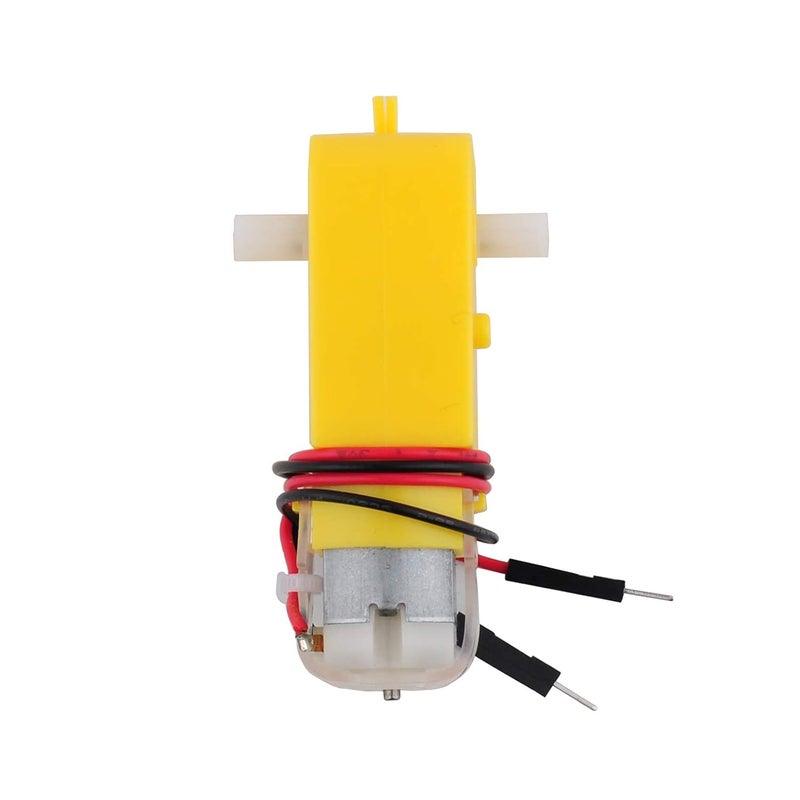 Stemedu 4PCS DC TT Motor Gearbox Motor - 3-6V Dual Shaft Geared Electric Motors for Ar-duino Smart Car Chassis - 200RPM Ratio 1:48 DIY Robot Toys (4) - Image 2