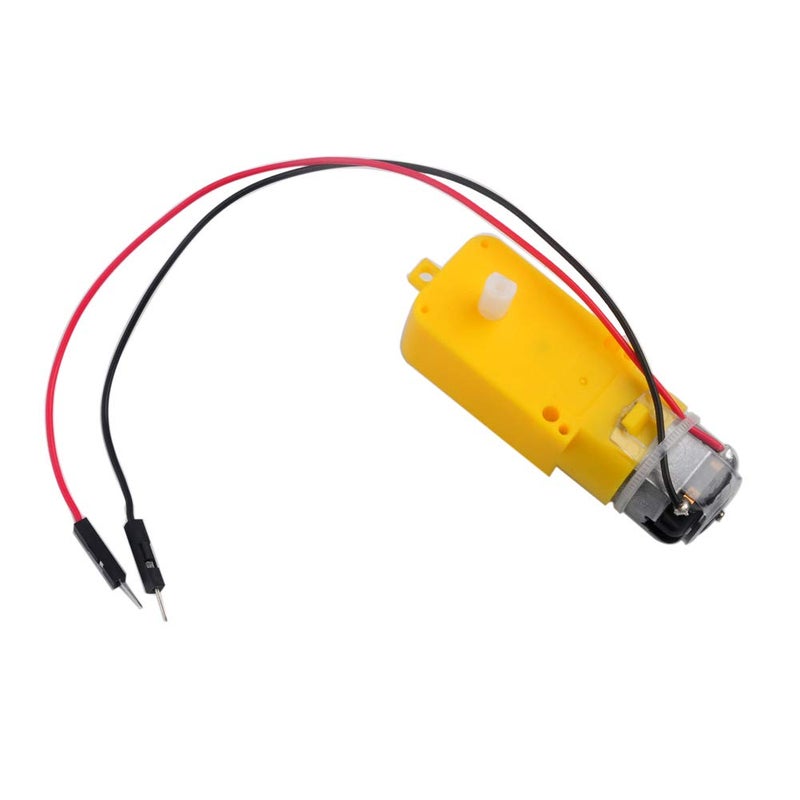 Stemedu 4PCS DC TT Motor Gearbox Motor - 3-6V Dual Shaft Geared Electric Motors for Ar-duino Smart Car Chassis - 200RPM Ratio 1:48 DIY Robot Toys (4) - Image 4