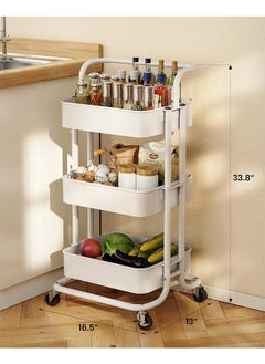 3 Tier Multipurpose Rolling Shelves Metal Cart Organizer White 85x45x35centimeter - pzsku/Z1A59100262E5D2D7BBCEZ/45/_/1702883442/0591f0c4-ff07-4d3a-8aaf-6f39156c3974