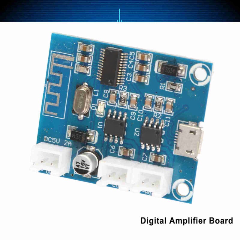 Mini Bluetooth Amplifier: 5W Dual Channel High Performance Chip - Superior Sound Quality Stereo Speaker Module for DIY Speaker Upgrade & Audio Refitting - Image 2