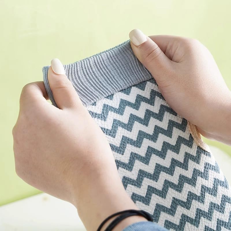 CLICKSWIFT قفازات استحمام CLICKSWIFT لإزالة الجلد الخشن، متعددة الألوان، 1 زوج. - Image 4