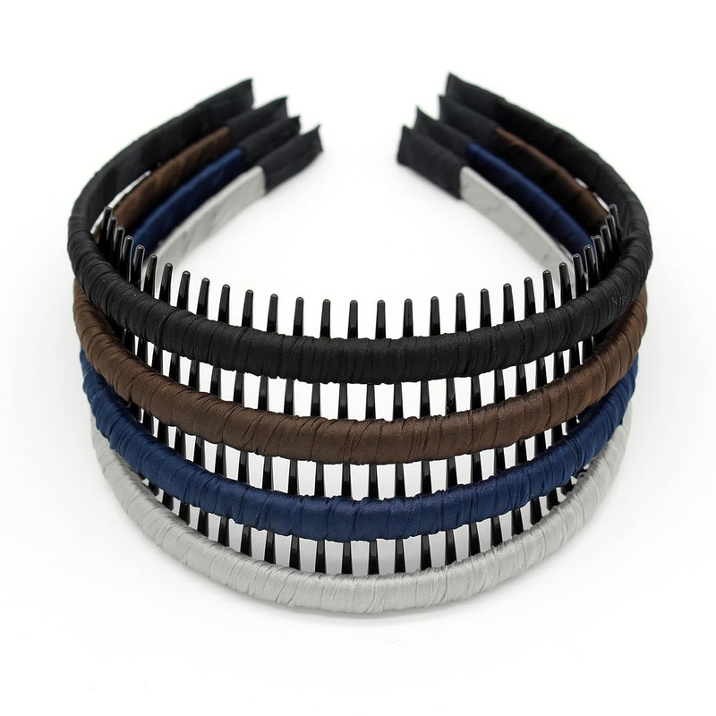 Womens Fashion Headbands teeth comb hair bands Comfy hair accessories Nonslip hair hoop4 Colors