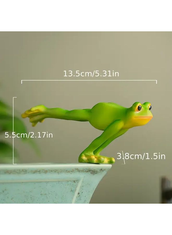 American Country Style Yoga Frog Figurine Model B For Desktop TV Cabinet Living Room Garden Decoration - Image 5