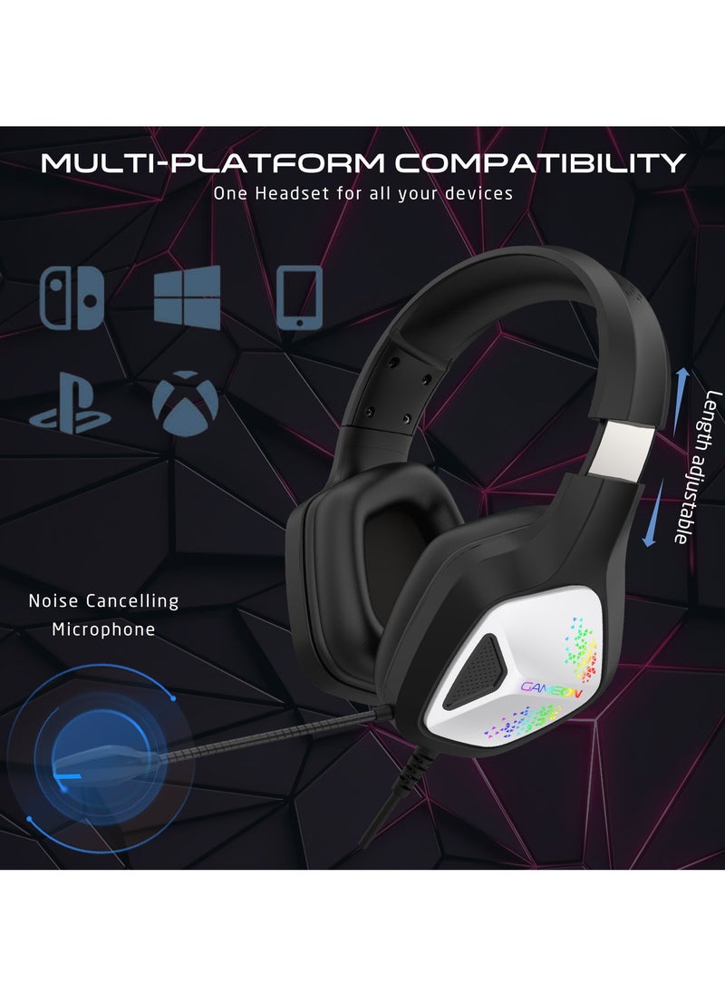GameOn - GAMEON GOK905 Infernus Static RGB Gaming Headset Supportable for PS4 PS5 XBOX ONE PC with USB Connectivity - Image 1