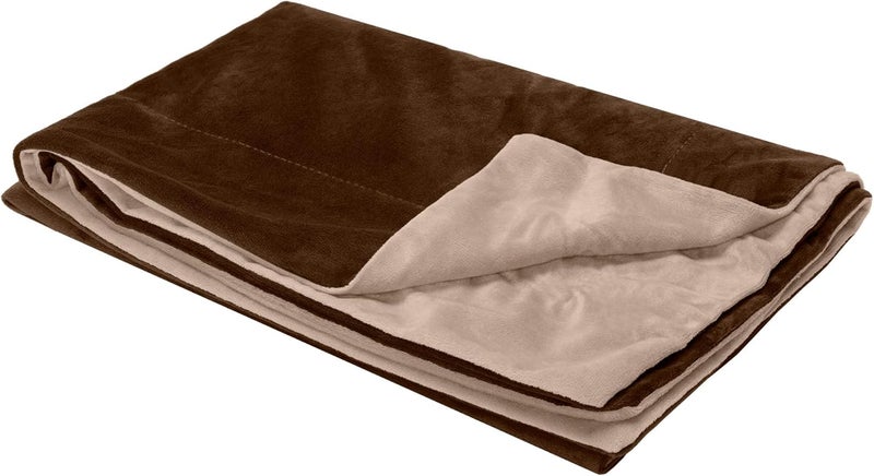 Furhaven Pet Blanket for Dogs and Cats - Waterproof Two-Tone Luxe Velvet Dog Throw Blanket, Washable, Brownstone, Medium - Image 5