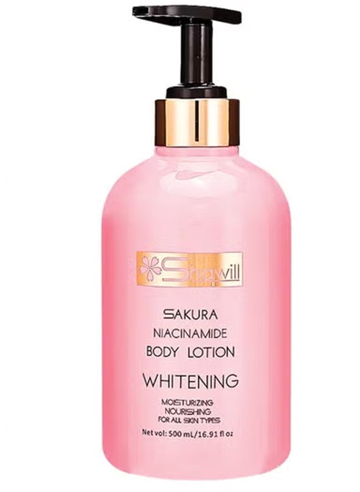 Sakura Niacinamide Whitening Body Lotion 500ml