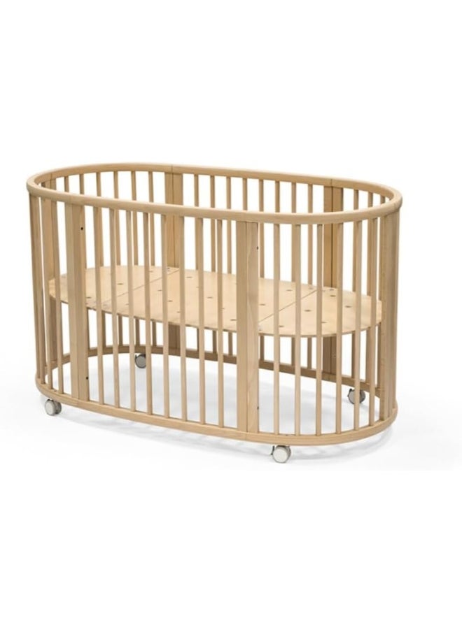 STOKKE - Sleepi Baby Crib/Bed Baby Bed For 0 - 36 Months Adjustable, Stylish And Flexible Optional Extension Kit For Children Up To 10 Years Old Natural - Image 1