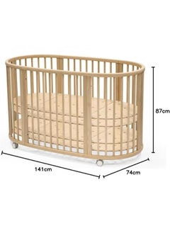 Sleepi Baby Crib/Bed Baby Bed For 0 - 36 Months Adjustable, Stylish And Flexible Optional Extension Kit For Children Up To 10 Years Old Natural - pzsku/Z1A599AD0AF1F43C98850Z/45/_/1734417124/10f29f8b-bc41-45a5-a356-909f15ee00ec