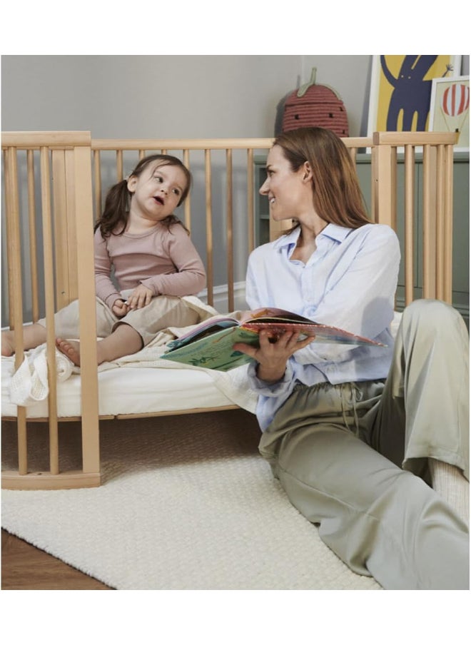 STOKKE - Sleepi Baby Crib/Bed Baby Bed For 0 - 36 Months Adjustable, Stylish And Flexible Optional Extension Kit For Children Up To 10 Years Old Natural - Image 1