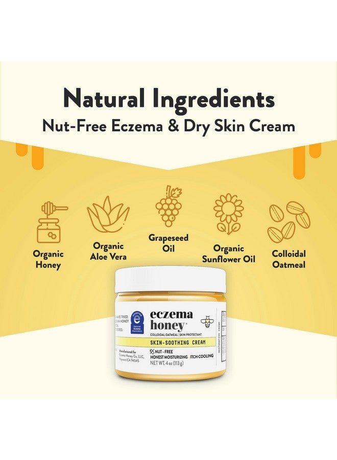 ECZEMA HONEY Nut-Free Original Skin-Soothing Cream - Honey Lotion For Dry & Sensitive Skin - Natural Eczema Cream For Adults & Kids - Itchy Relief Cream For Eczema, Psoriasis, Dermatitis & More (4 Oz) - Image 2