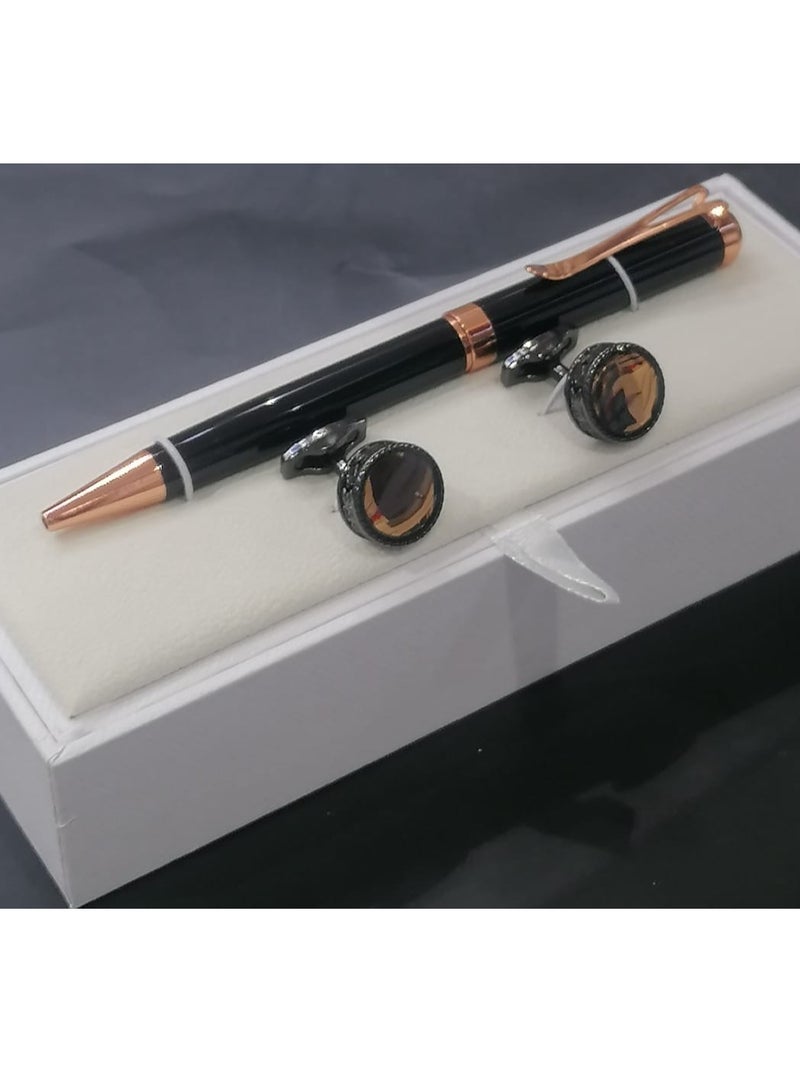 طقم قلم وكبك درجة اولى رجالي