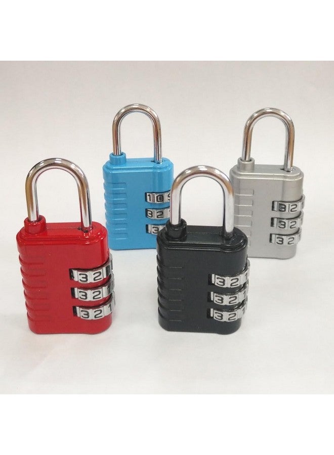 VIVITO 3 Digit Combination Locks for Luggage | Travel Safety Padlocks for International Travelling (Multicolor 1 Pack of Four Piece) - Image 4