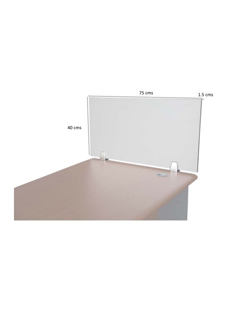 Mahmayi 75 Silver Wood Divider Panel For Workspace Partitions In Office - Image 5