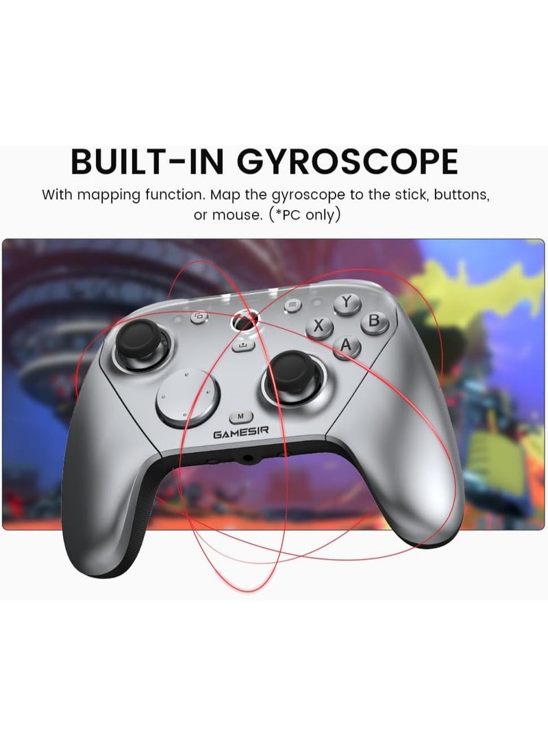 جايم وحدة تحكم ألعاب لاسلكية ثلاثية الأوضاع GameSir G7 Pro لجهاز Xbox والكمبيوتر والهاتف المحمول - فضي معدني - Image 5