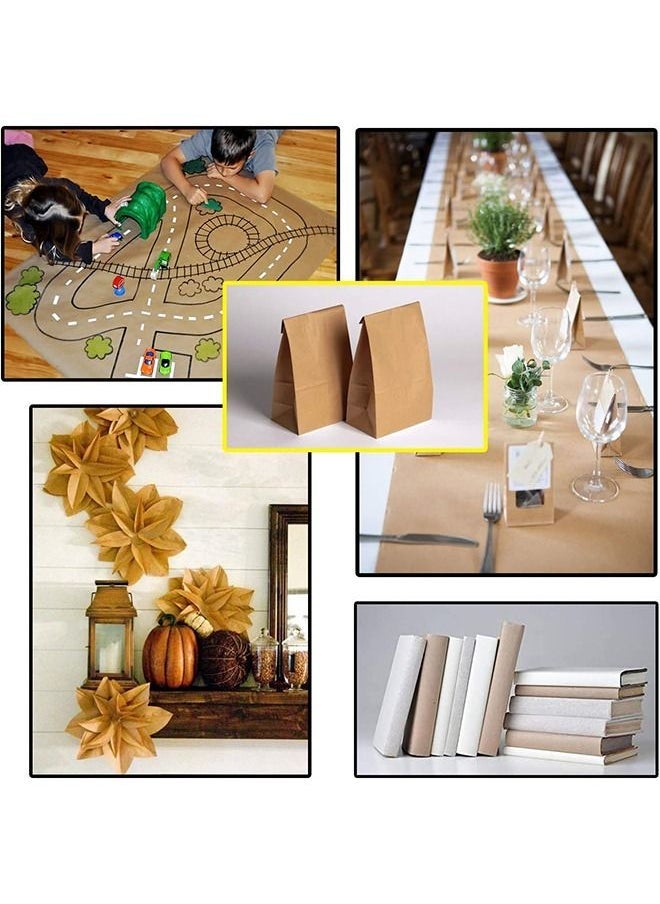 MIXDE - Brown Kraft Paper Roll (45cm X 30m) Biodegradable Recycled Material - Arts & Crafts Gift Packing Wrapping Table, Book Cover & Student Drawing Painting Wall Art Rolls, Parchment Paper - Image 1