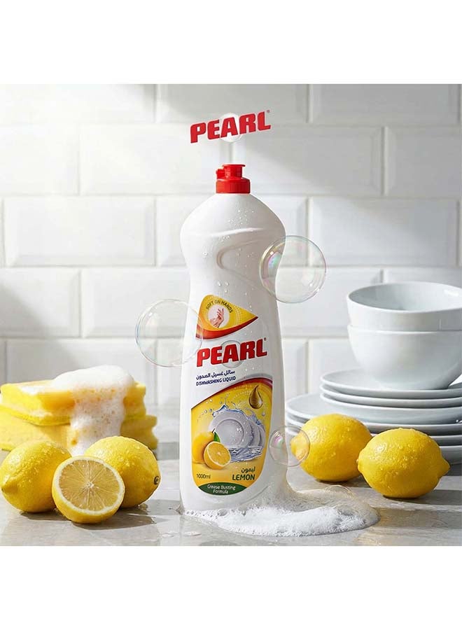 Pearl Dishwash Liquid Lemon 2L Promo Pack Strong Grease Removal Dishwashing Soap Soft on Hands Kitchen Cleaner  2 x 1L, 2 L - Image 2