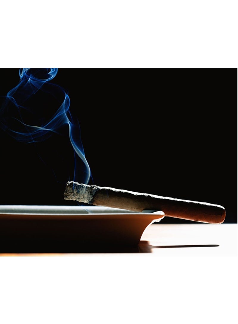 Cigar Ashtray with 2 Cigar Holder Portable Travel Ashtray Unique for Outdoors Indoors - Image 3