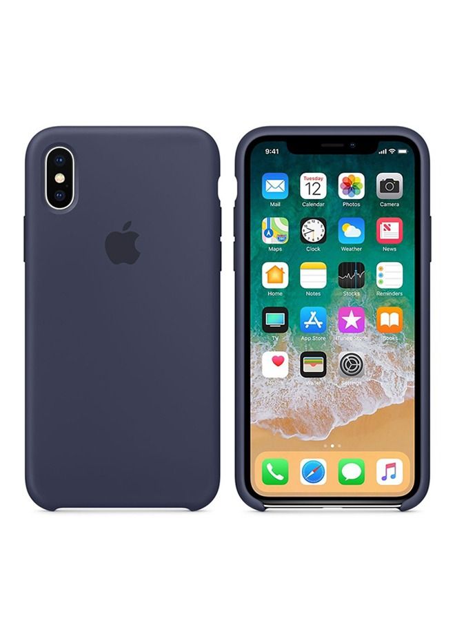 shAyzee Silicone Case Cover For Apple iPhone X Midnight Blue - Image 2