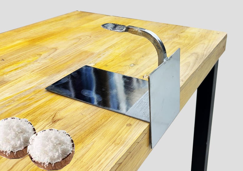MEXZA™ Stainless Steel Coconut Scraper|Tabletop Handy Movable Coconut Scraper|Shredder| Peeler|Chopper|Grater|| Chirava Grater Thengai Thuruvi for Kitchen - Image 4
