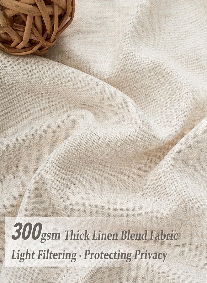 PleatedDrapes Extra Long 112 Inches High Ceiling Linen Blend Curtains 2 Panels Set for Dining Room, Memory Trained Pinch Pleated textured sheer Viral Drapes Bedroom Large Window Curtain 9-1/3FT Length Hook Back Tab - Image 3