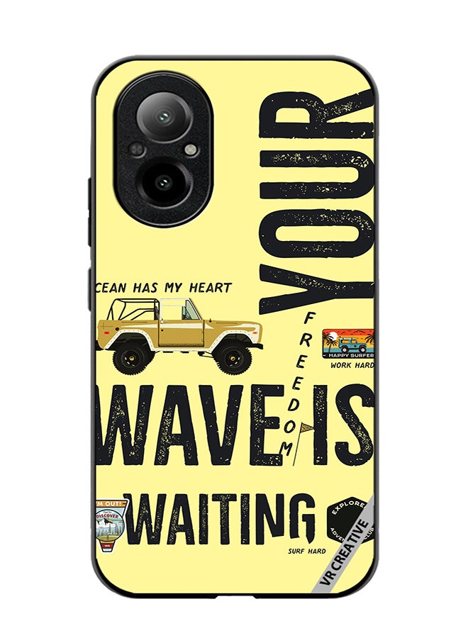 VR CREATIVE Protective Case Cover For Realme C67 4G Your Wave Is Waiting Design Multicolour - Image 1