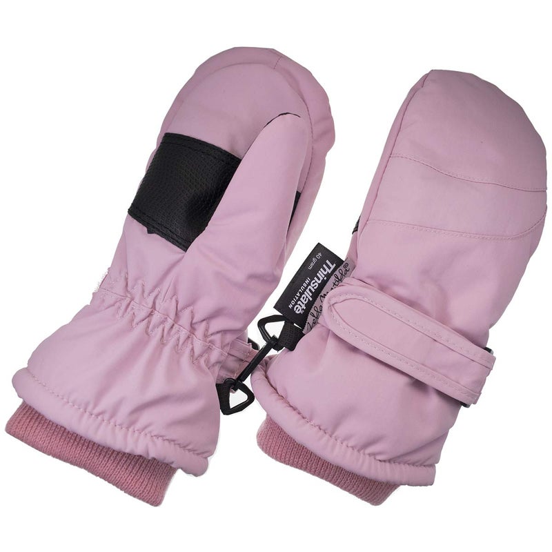 Children Toddlers and Baby Mittens Made With Thinsulateand Fleece Winter Waterproof Gloves By Zelda Matilda Light Pink 1 2 years