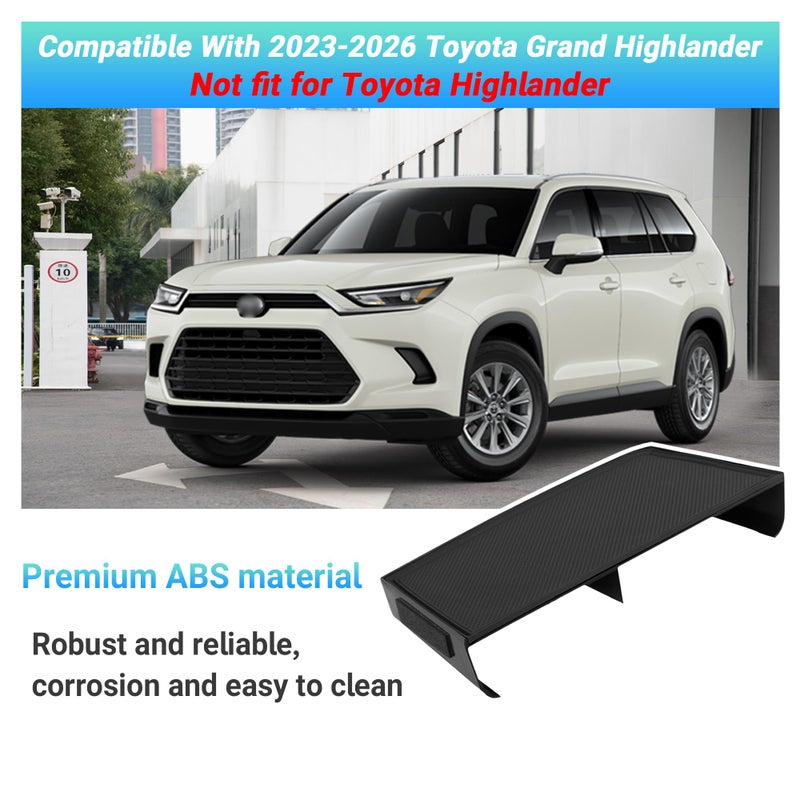 Sinminou Center Console Organizer Compatible with 2023-2025 2026 Toyota Grand Highlander Interior Accessories, Console Organizer Tray for Cell Phone and Vehicle Key - Image 2