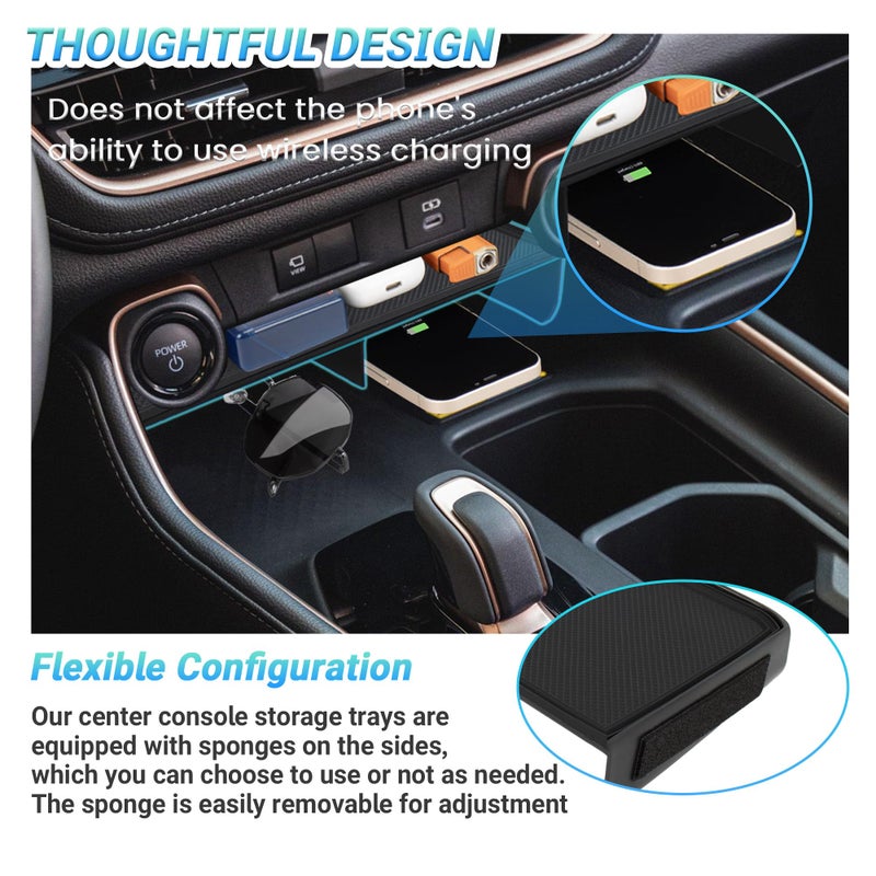 Sinminou Center Console Organizer Compatible with 2023-2025 2026 Toyota Grand Highlander Interior Accessories, Console Organizer Tray for Cell Phone and Vehicle Key - Image 4