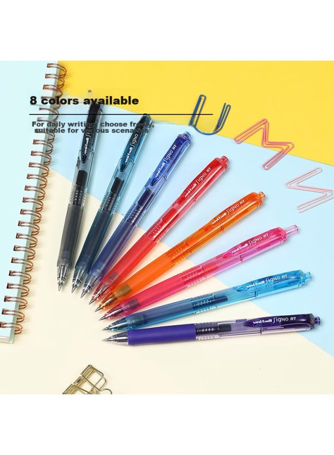 يوني Uni Mitsubishi Umn-138 قلم أزرق قابل للسحب، قلم جل أنيق 0.38 مم أزرق، مجموعة أقلام مائية للأعمال والطلاب، 5 أقلام - Image 2