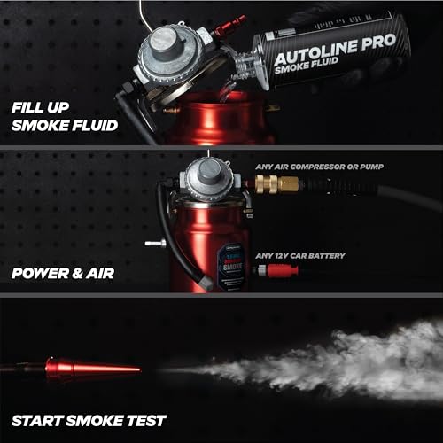 AutoLine Pro EVAP High Volume Smoke Machine Leak Tester – Shop Series - Automotive Smoke Tester for Vacuum Leak Detection - Car Smoke Machine with Ceramic Smoke Coil and Best Ranked Smoke Fluid - Image 2