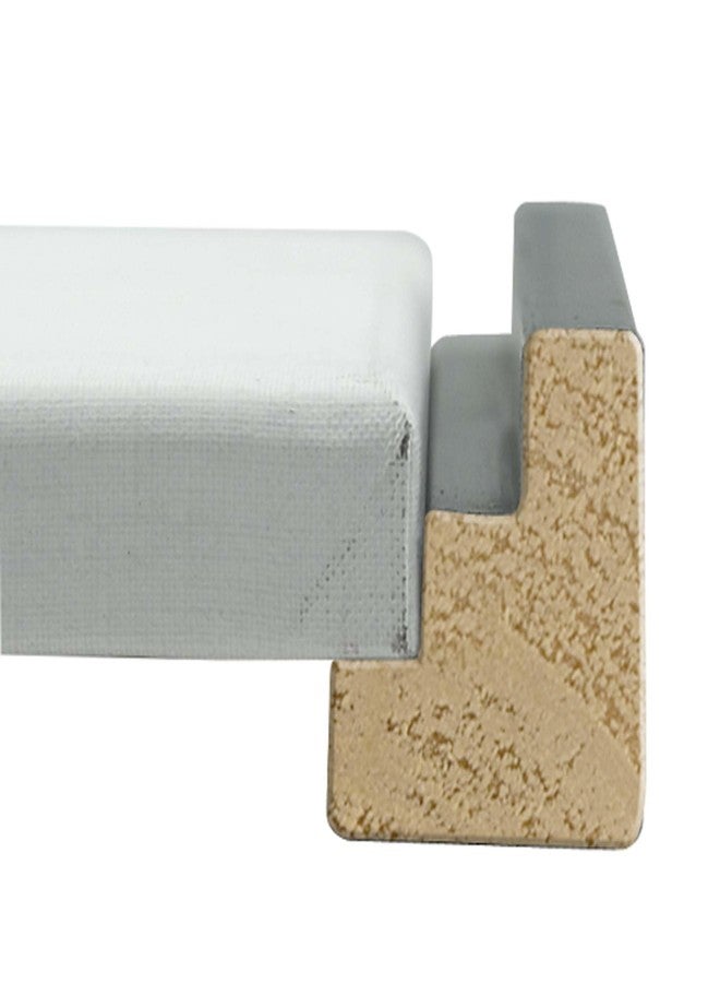 كرييتف مارك إطار عائم من كرييتف مارك إيلوجنز للوحات القماشية بعمق 3/4 بوصة - مقاس 16×20 بوصة، لون ذهبي عتيق - مناسب للمعارض والديكور المنزلي - إطار خشبي مركب عائم للوحات القماشية - أدوات تعليق كاملة - Image 5