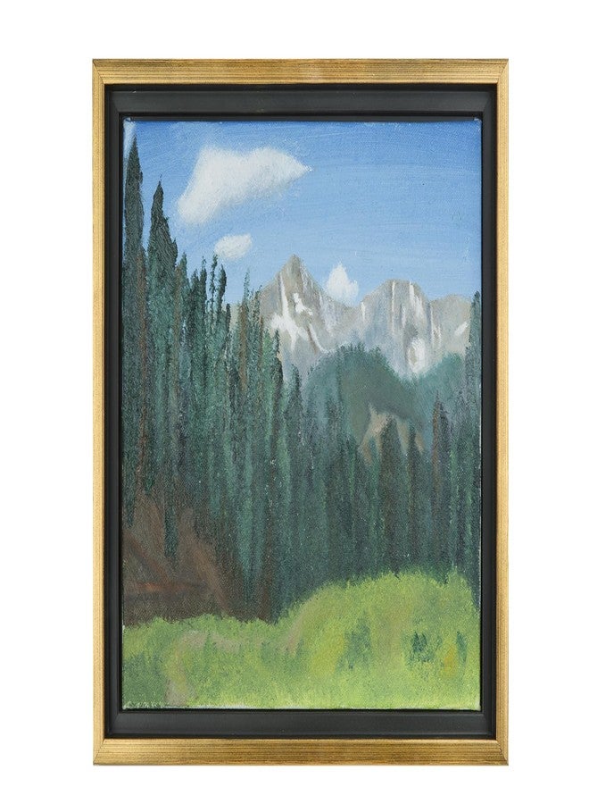 كرييتف مارك إطار عائم من كرييتف مارك إيلوجنز للوحات القماشية بعمق 3/4 بوصة - مقاس 16×20 بوصة، لون ذهبي عتيق - مناسب للمعارض والديكور المنزلي - إطار خشبي مركب عائم للوحات القماشية - أدوات تعليق كاملة - Image 2