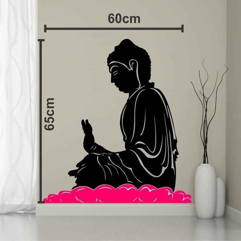 Eja Art ملصق حائط متعدد الألوان لبوذا في التأمل - Image 2