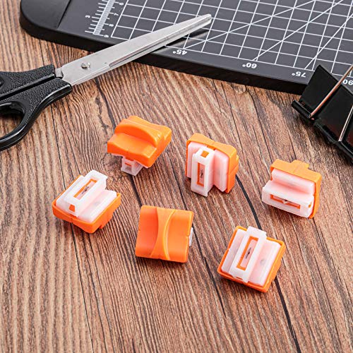 Mudder 10 Pieces Paper Cutter Replacement Blade Cutting Replacement Blades Refill for A4 Black and White Paper Trimmer(Orange) - Image 5