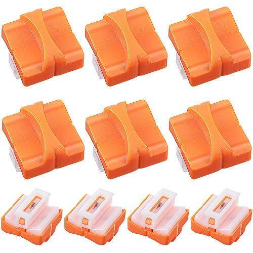 Mudder 10 Pieces Paper Cutter Replacement Blade Cutting Replacement Blades Refill for A4 Black and White Paper Trimmer(Orange) - Image 1