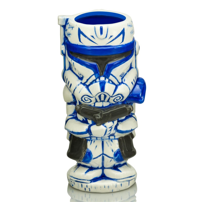 Geeki Tikis Star Wars Captain Rex Ceramic Mug  Party Cocktail Tumbler For Liquor and Beverages  Holds 15 Ounces