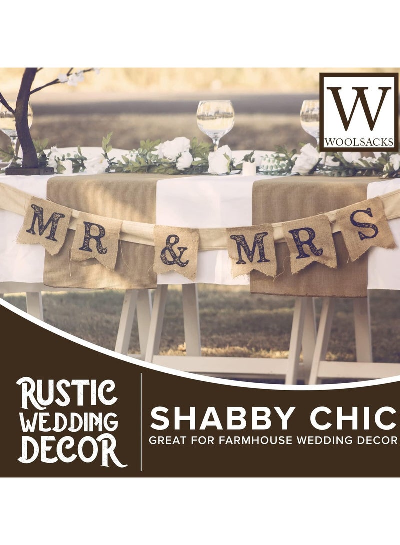 قماش خيش بالياردة من وول ساكز، عرض 1 متر × طول 9.15 متر، لفة خيش جوت طبيعي 9.15 متر - Image 4