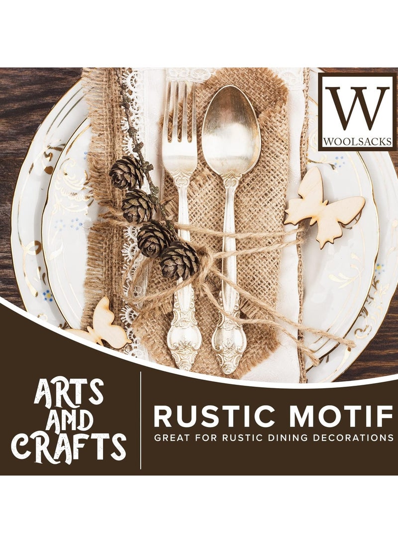 قماش خيش بالياردة من وول ساكز، عرض 1 متر × طول 9.15 متر، لفة خيش جوت طبيعي 9.15 متر - Image 5