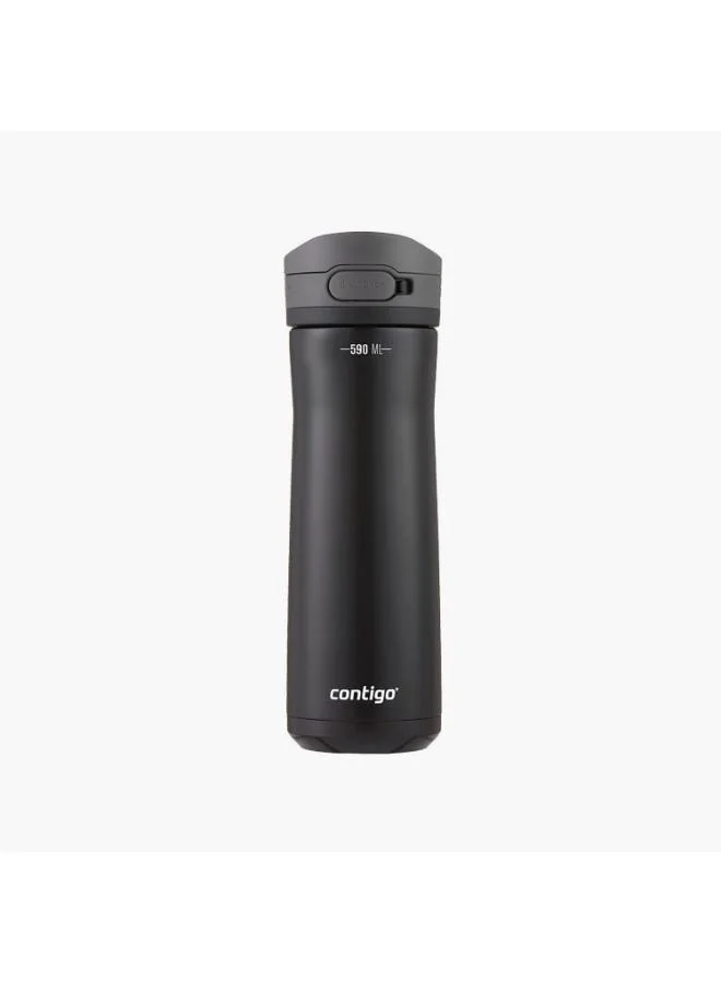 كونتيجو Contigo Plain Stainless Steel Water Bottle with Autoseal Spout and Leak Resistant Design - 590 ml