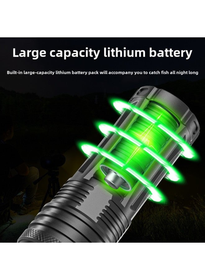 Fishing Lamp Night Fishing Lamp Blue Light Violet Luminous High Power Xenon Fish Lamp Table Fishing Lamp Raft Fishing Equipment-Color:102 Dual Light Source Single Lamp (including Data Line) + Plug-in Bracket - Image 3