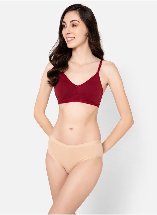 Clovia - Non-Padded Non-Wired Full Cup Cotton T-Shirt Bra by Styli - Image 1