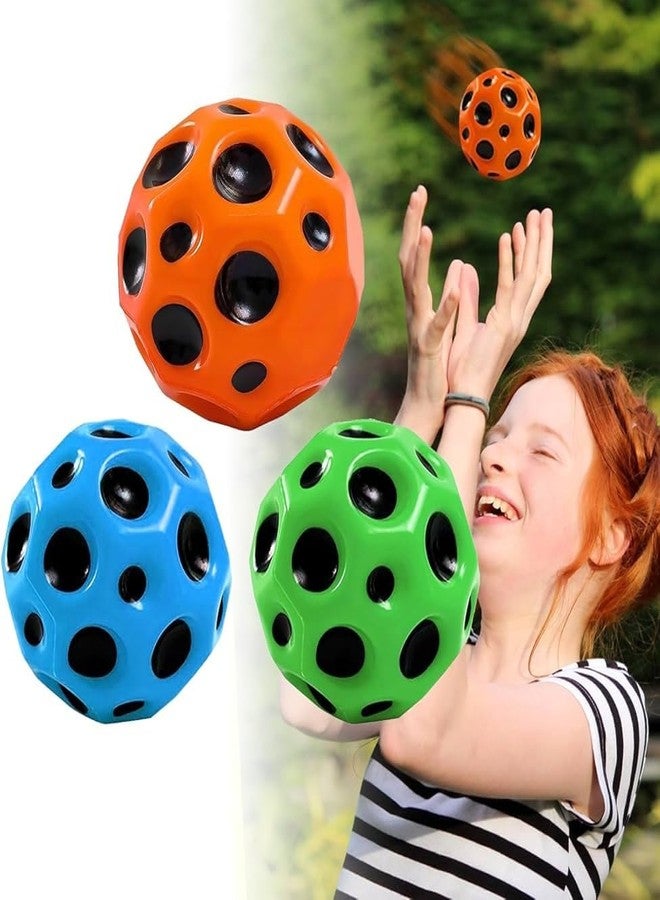 Crazy Buy Bouncing Moon Ball for Kids with Soft Rubber Bounce Ball Set (Pack of 2) for Kids (Multicolor) - Image 4