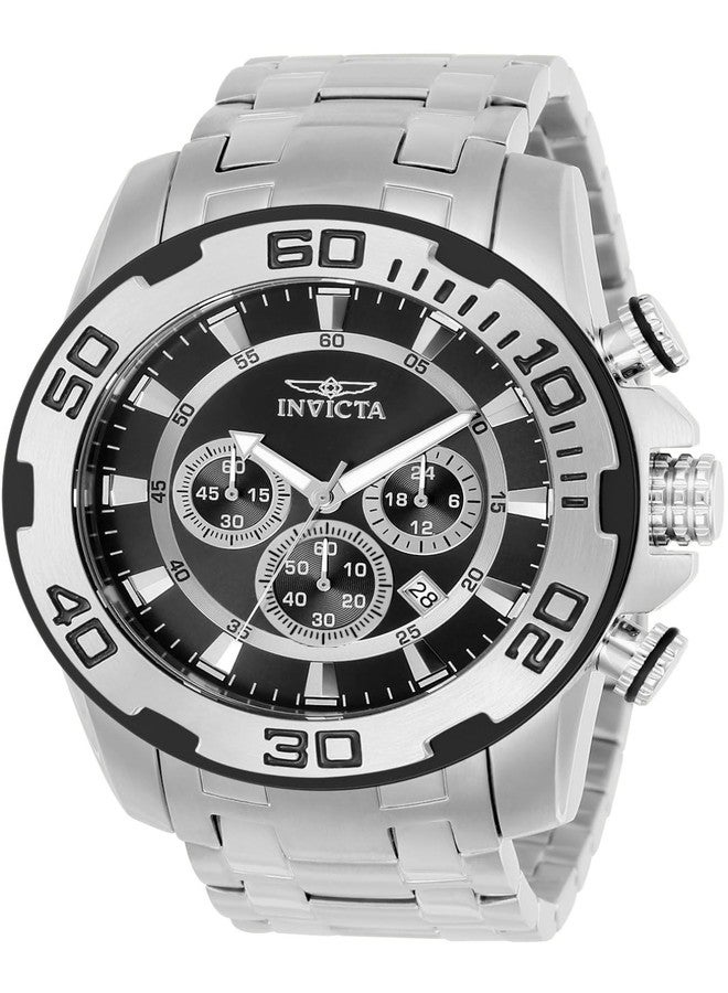 Invicta Men's 22318 Pro Diver Analog Display Quartz Silver Watch, Stainless Steel, Quartz Watch,Diver,Chronograph - Image 1