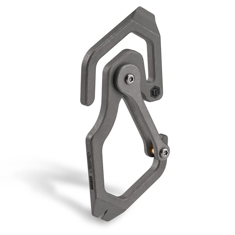 KeyUnity Titanium Carabiner Keychain Tool 3 Functions in 1 Multitool for Everyday Carry KU05 - Image 2