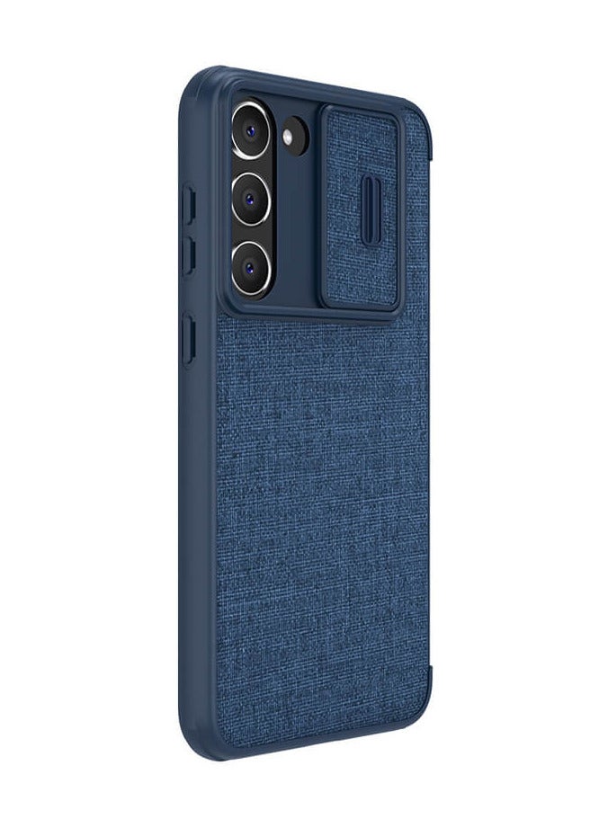 Nillkin Qin Pro Leather Cover Case Designed For Samsung Galaxy S23 Plus - Elite Blue - Image 1